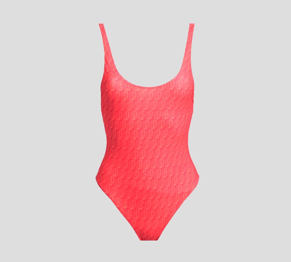 Dsquared2 - TRAJE DE BAÑO ENTERO CON PATRÓN DE LOGO MONOCROMÁTICO