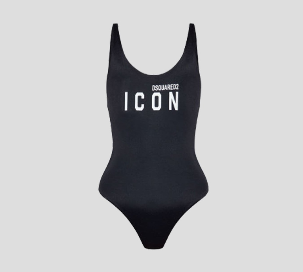 Dsquared2 - TRAJE DE BAÑO ENTERO ICON CON LOGO FRONTAL