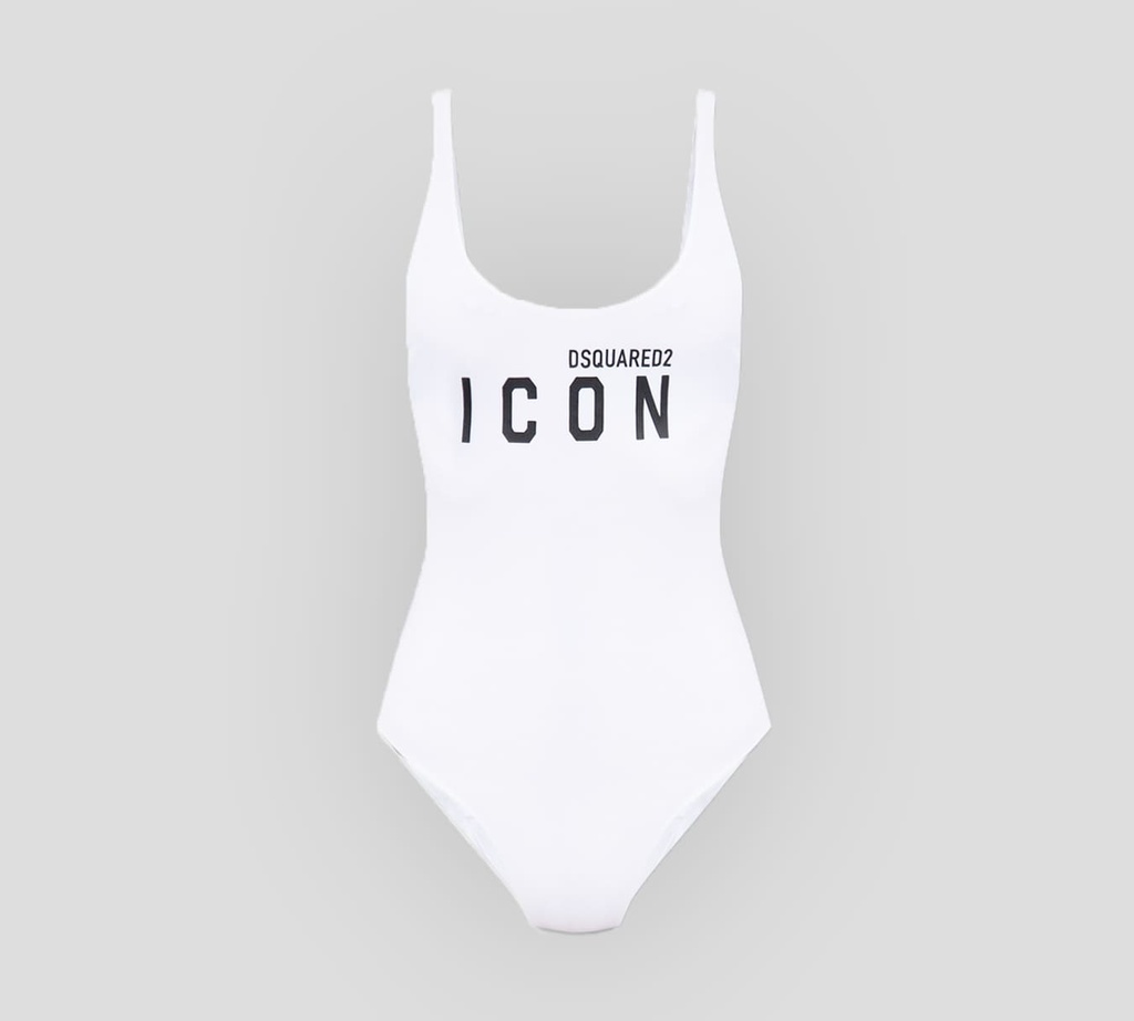 Dsquared2 - TRAJE DE BAÑO ENTERO ICON CON LOGO FRONTAL