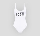 Dsquared2 - TRAJE DE BAÑO ENTERO ICON CON LOGO FRONTAL