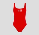 Dsquared2 - TRAJE DE BAÑO ENTERO ICON CON LOGO FRONTAL
