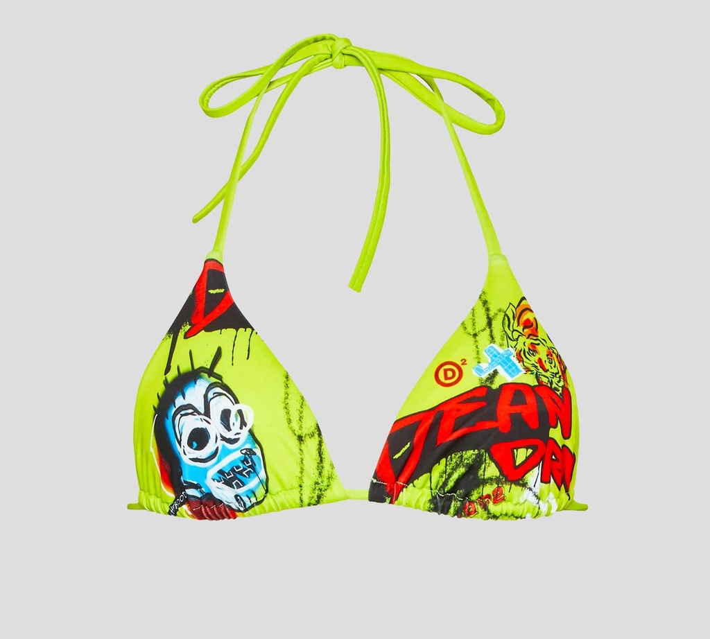 Dsquared2 - TOP DE BIKINI ESTILO TRIÁNGULO CON ESTAMPADO DEAN & DAN