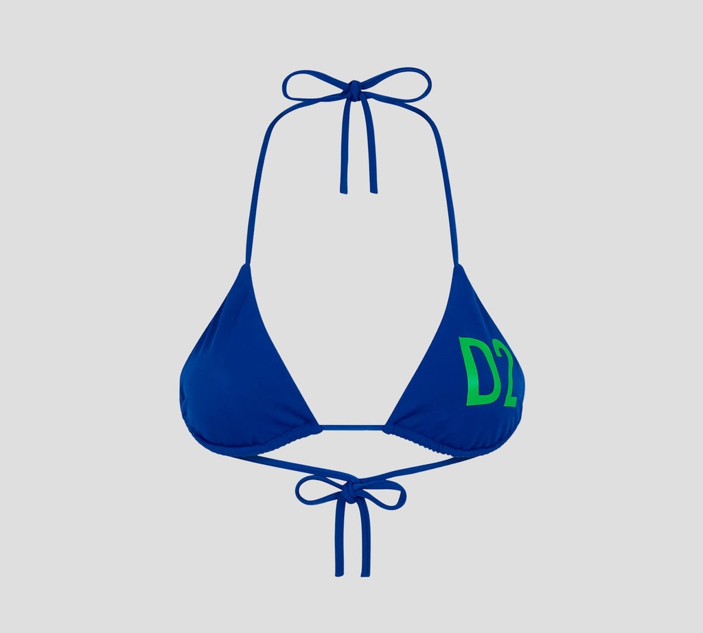 Dsquared2 - TOP DE BIKINI CON LOGO D2 EN VERDE