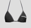Dsquared2 - TOP DE BIKINI TRIANGULAR CON LOGO Y COSTURAS BLANCAS