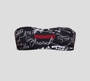 Dsquared2 - TOP DE BIKINI CORTE STRAPLESS CON TIRA REMOVIBLE Y ESTAMPADO DE LETRAS
