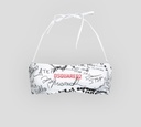 Dsquared2 - TOP DE BIKINI CORTE STRAPLESS CON TIRA REMOVIBLE Y ESTAMPADO DE LETRAS