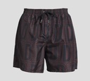 Dsquared2 - SHORT DE PLAYA MIDI CON PATRÓN DE LOGO