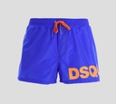 Dsquared2 - SHORT DE PLAYA MIDI CON LOGO EN NARANJA