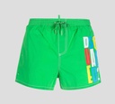 Dsquared2 - SHORT DE PLAYA MIDI CON LOGO ESCALADO MULTICOLOR