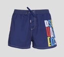 Dsquared2 - SHORT DE PLAYA MIDI CON LOGO ESCALADO MULTICOLOR