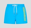 Dsquared2 - SHORT DE PLAYA MIDI CON LOGO VERTICAL