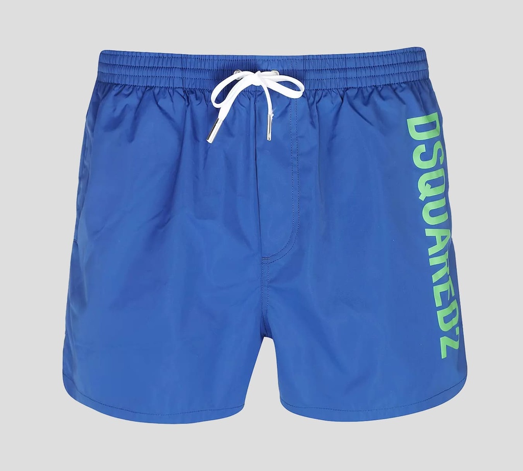 Dsquared2 - SHORT DE PLAYA MIDI CON LOGO VERTICAL