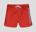 Dsquared2 - SHORT DE PLAYA MIDI CON LOGO VERTICAL