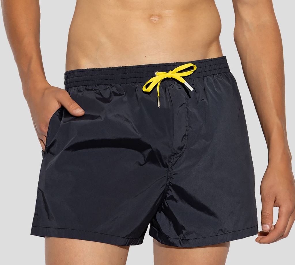 Dsquared2 - SHORT DE PLAYA MIDI CON ESTAMPADO PAC-MAN SOBRE LA PARTE TRASERA