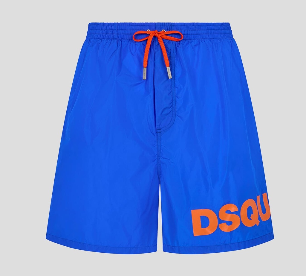 Dsquared2 - SHORT DE PLAYA CON LOGO NARANJA
