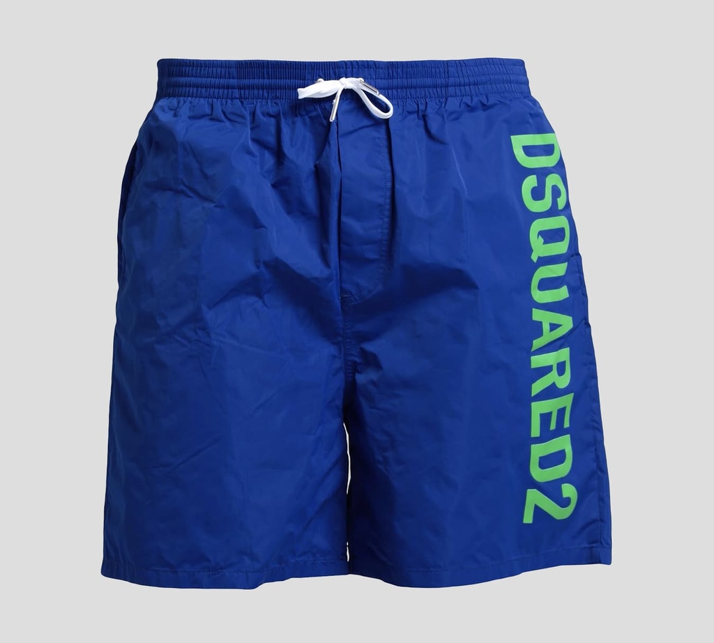 Dsquared2 - SHORT DE PLAYA CON LOGO VERTICAL