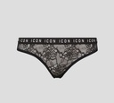 Dsquared2 - PANTY ICON DE ENCAJE CON BANDA ELÁSTICA FINA A LA CADERA