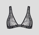 Dsquared2 - BRALETTE ICON DE ENCAJE CON BANDA ELÁSTICA FINA BAJO EL BUSTO