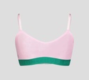 Dsquared2 - BRALETTE EN CHIFFON CON BANDA ELÁSTICA BAJO EL BUSTO