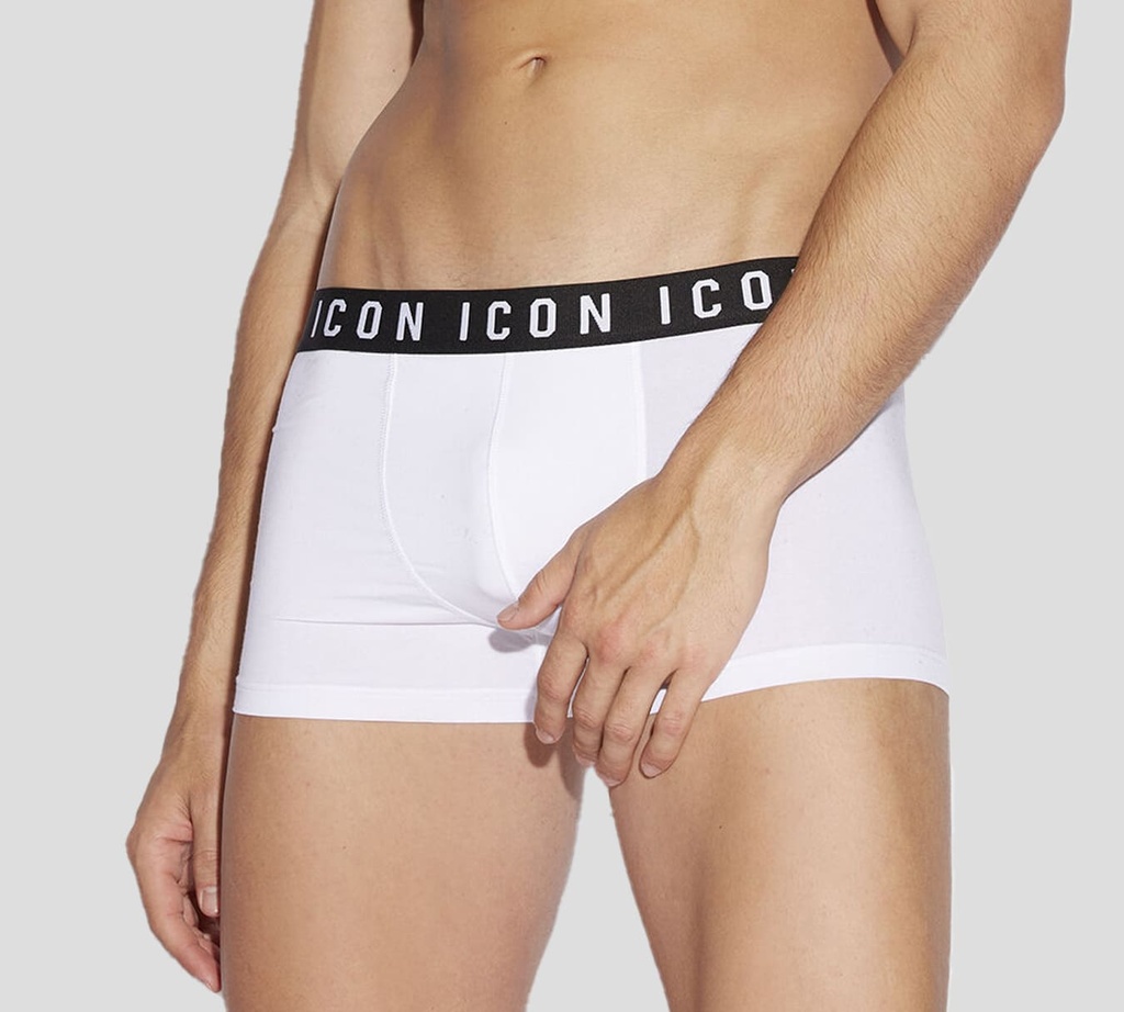 Dsquared2 - BOXER CORTO ICON CON BANDA ELÁSTICA NEGRA A LA CADERA