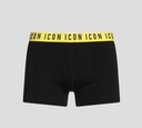 Dsquared2 - BOXER CORTO ICON CON BANDA ELÁSTICA AMARILLA A LA CADERA