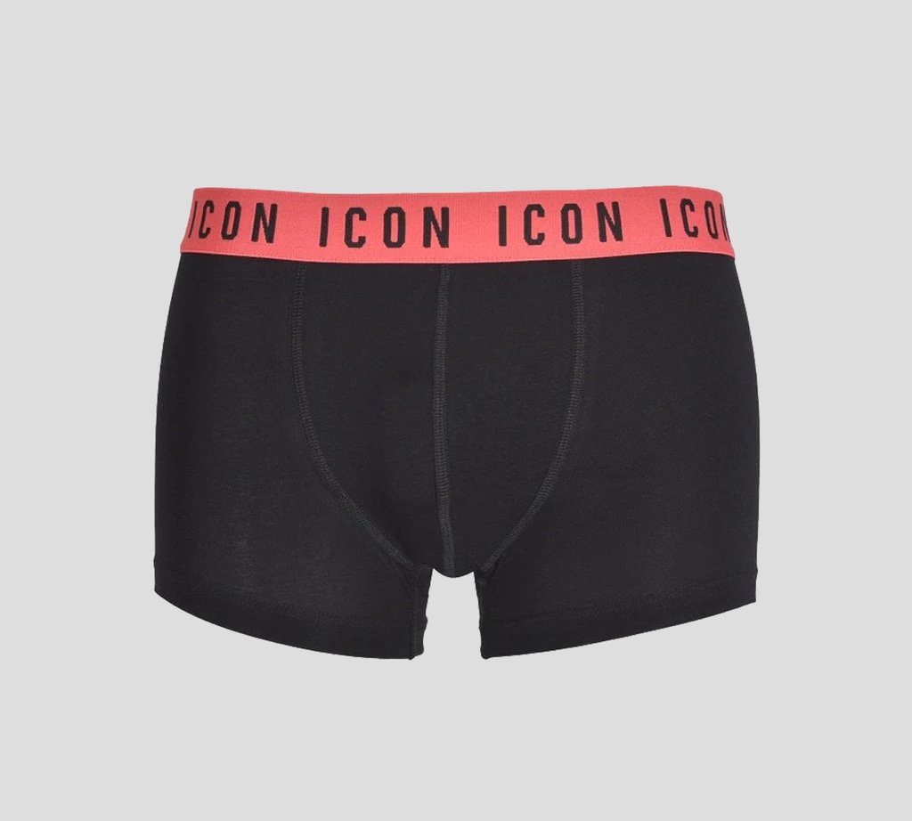Dsquared2 - BOXER CORTO ICON CON BANDA ELÁSTICA CORAL A LA CADERA