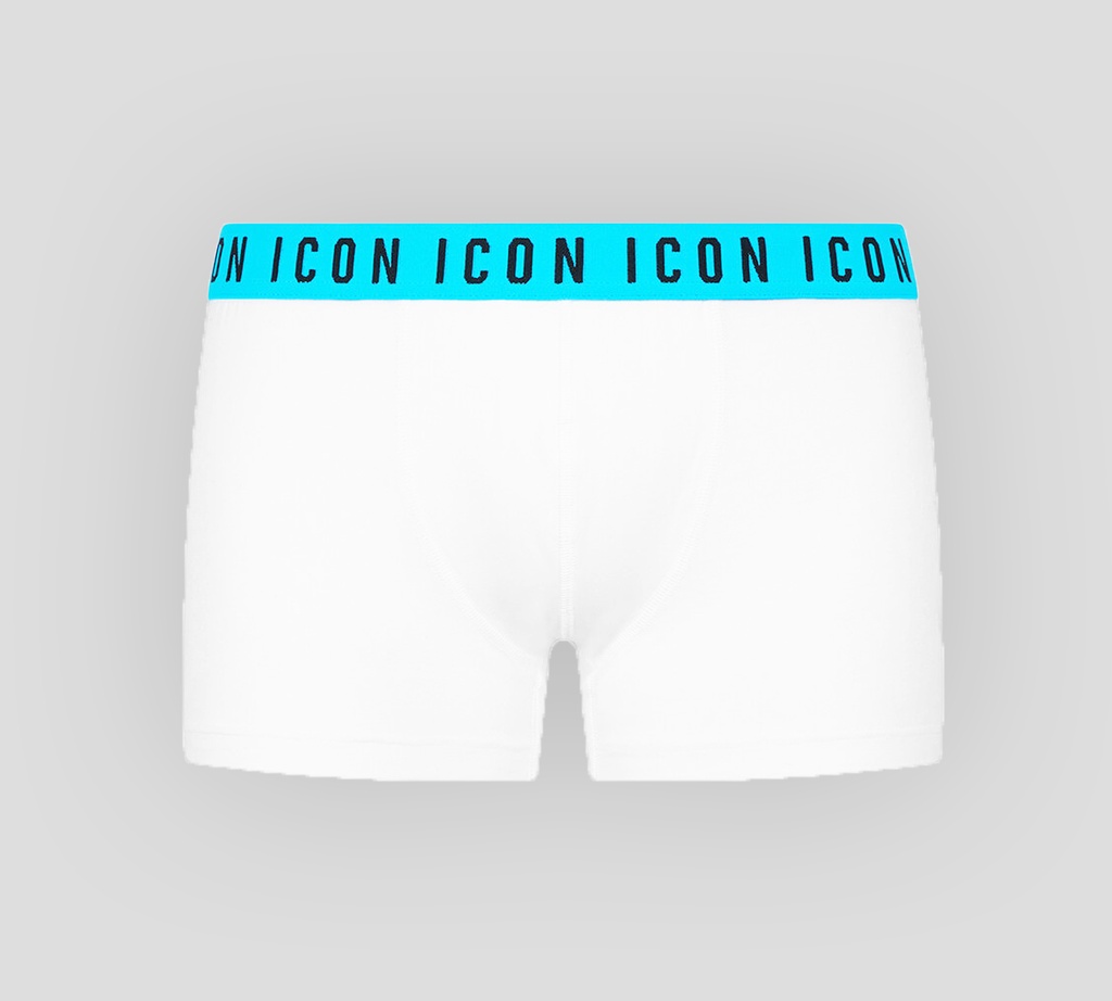 Dsquared2 - BOXER CORTO ICON CON BANDA ELÁSTICA AZUL A LA CADERA
