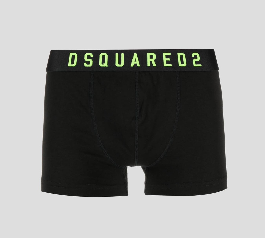 Dsquared2 - BOXER CORTO UNICOLOR CON LOGO NEÓN
