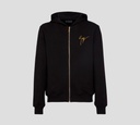 Giuseppe Zanotti - HOODIE CON CIERRE FRONTAL Y LOGO BORDADO