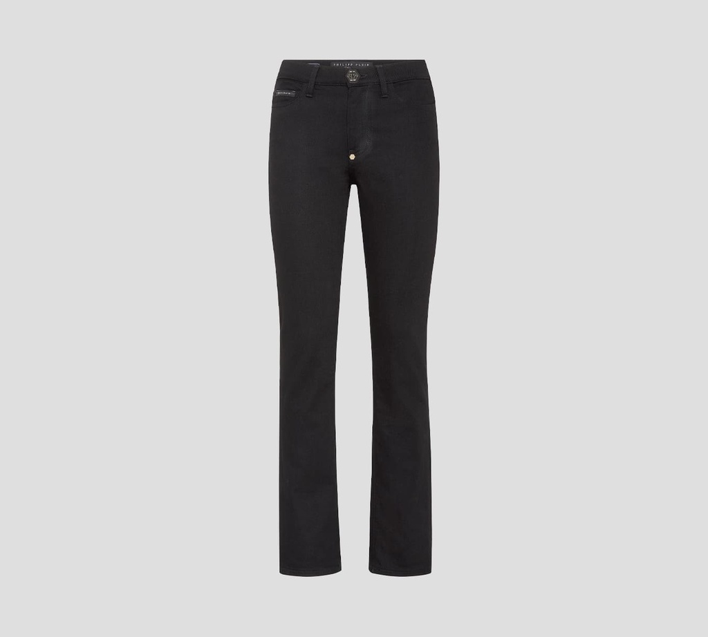 Philipp Plein - SKINNY JEANS CLÁSICO CON SELLO DE MARCA SOBRE BOLSILLO TRASERO