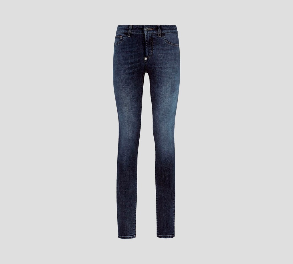 Philipp Plein - SKINNY JEANS CLÁSICO CON SELLO DE MARCA SOBRE BOLSILLO TRASERO