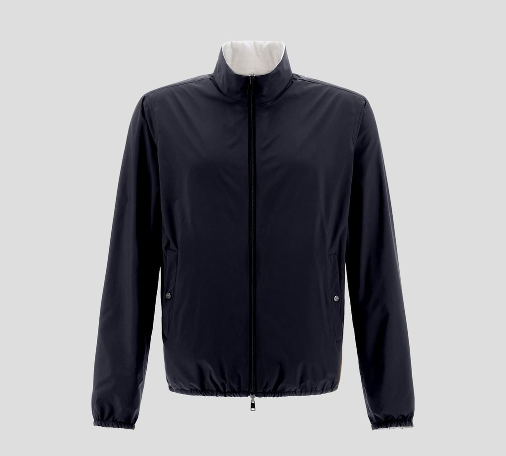 Herno - CHAQUETA BOMBER REVERSIBLE E IMPERMEABLE CON CUELLO ALTO