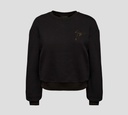 Giuseppe Zanotti - SWEATER BÁSICO CUELLO REDONDO CON LOGO EN PEDRERÍA