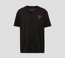 Giuseppe Zanotti - FRANELA BÁSICA CUELLO "V" CON LOGO BORDADO