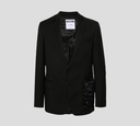 Moschino - BLAZER CON BOLSILLO FRONTAL EN TELA DE SATÉN