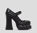 Moschino - ZAPATO DE PLATAFORMA CON TACÓN GRUESO Y CORREA SOBRE EMPEINE
