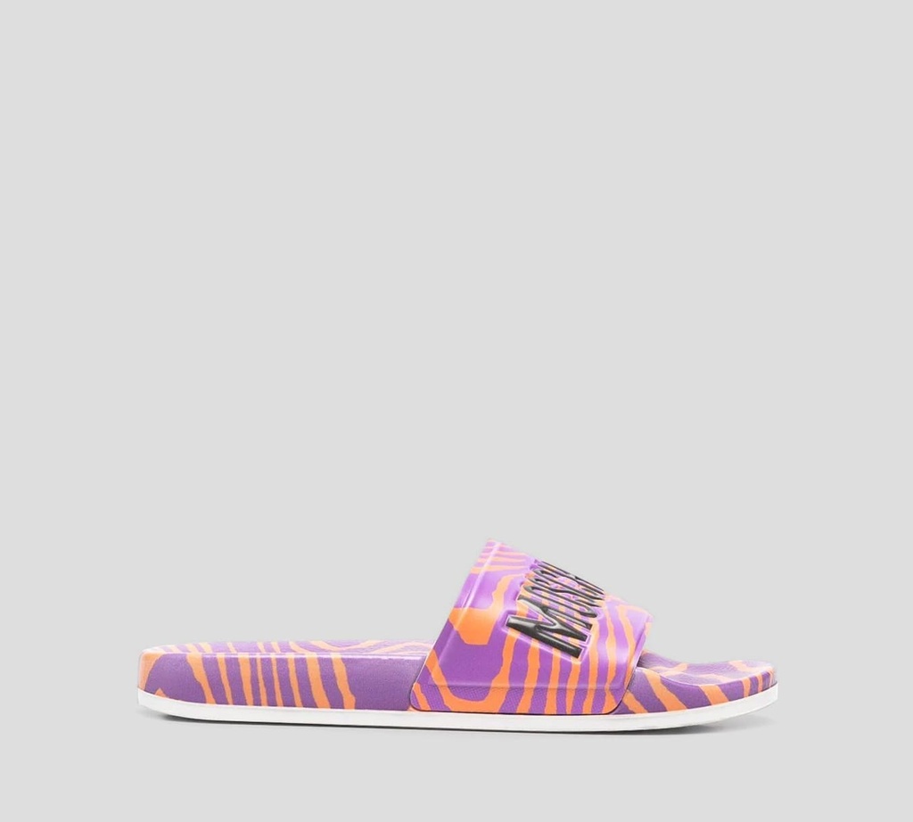 Moschino - CHOLAS CON ESTAMPADO DE CEBRA MULTICOLOR