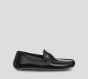 Moschino - MOCASINES DE CUERO CON LOGO TROQUELADO