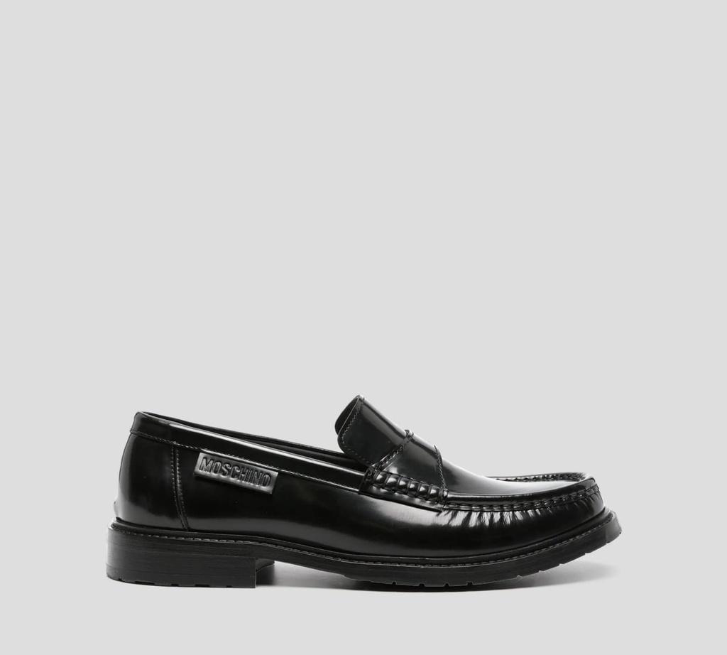 Moschino - MOCASINES  "COLLEGE" CLÁSICOS EN TONO MATE