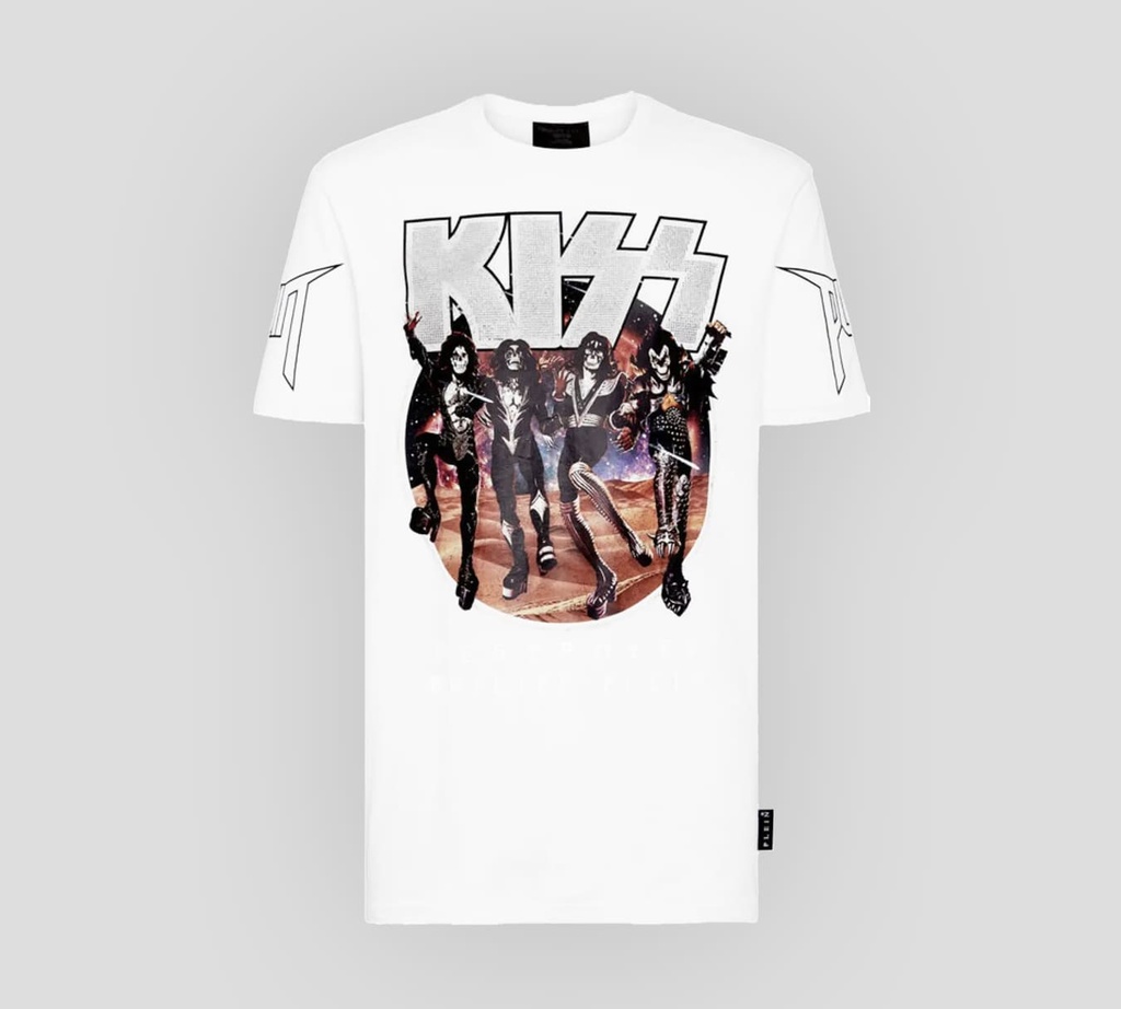 Philipp Plein - FRANELA CUELLO REDONDO ROCKBAND KISS DESTROYER CON PEDRERÍA