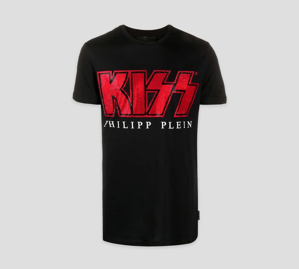 Philipp Plein - FRANELA CUELLO REDONDO ROCKBAND KISS CON BRILLOS