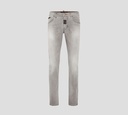 Philipp Plein - SKINNY JEANS CORTE CUT FIT PRELAVADOS CON SELLO SOBRE BOLSILLO TRASERO