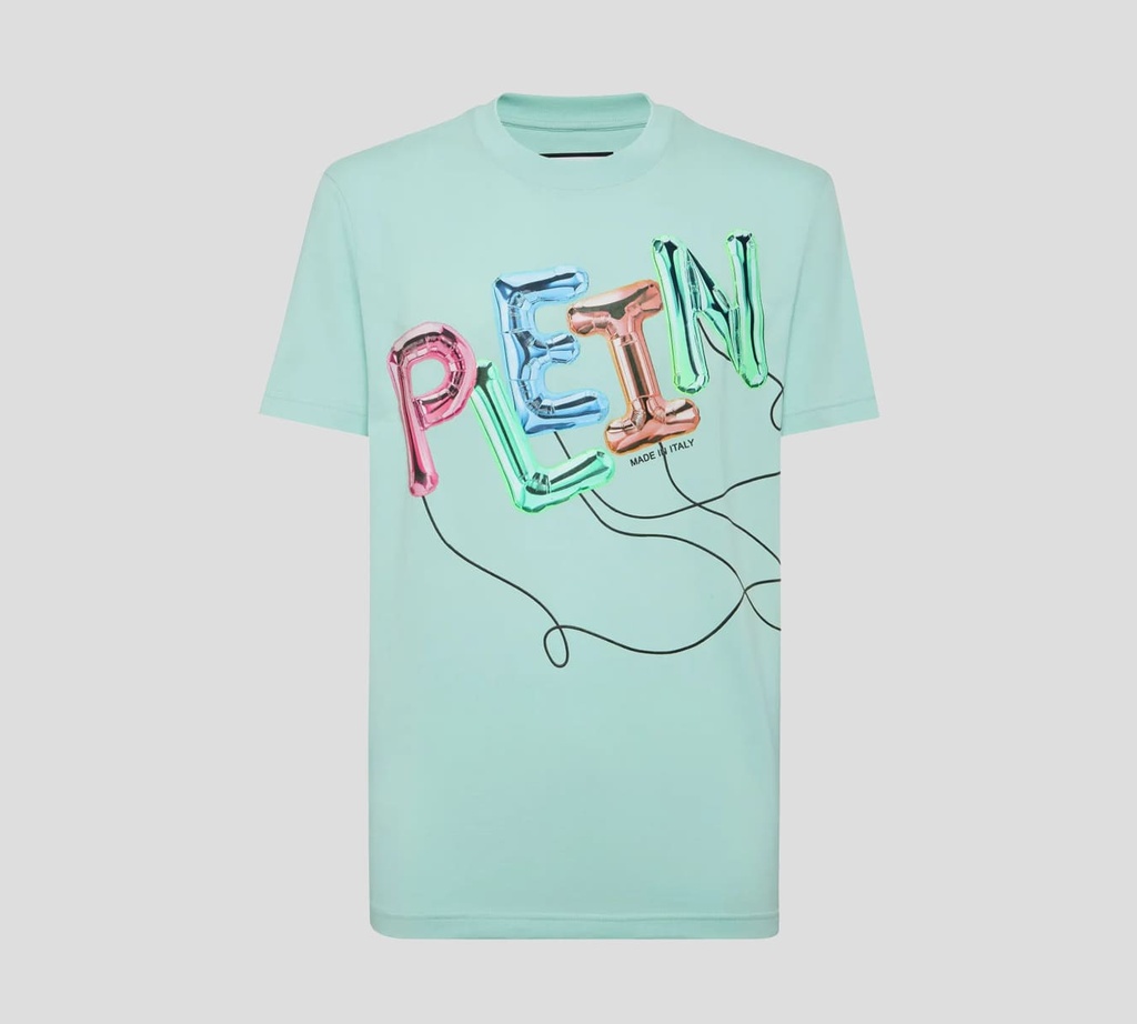 Philipp Plein - FRANELA CUELLO REDONDO CON ESTAMPADO BALLOON FRONTAL