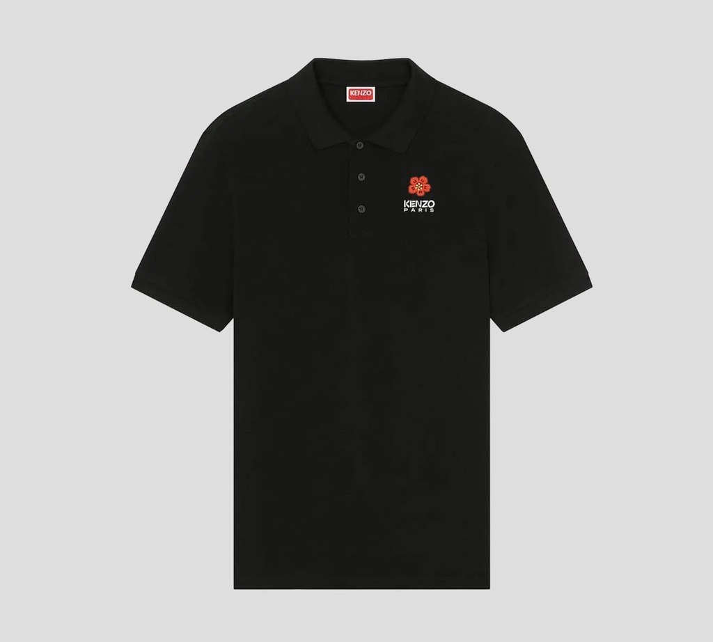 Kenzo - POLO CLÁSICA CON LOGO K-PARIS BORDADO SOBRE EL PECHO BORDADO