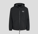 Kenzo - CHAQUETA HODDIE IMPERMEABLE CON AJUSTABLE DE CORDÓN Y CIERRE FRONTAL