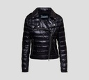 Herno - CHAQUETA PUFFER ESTILO BIKER CON CIERRE LATERAL