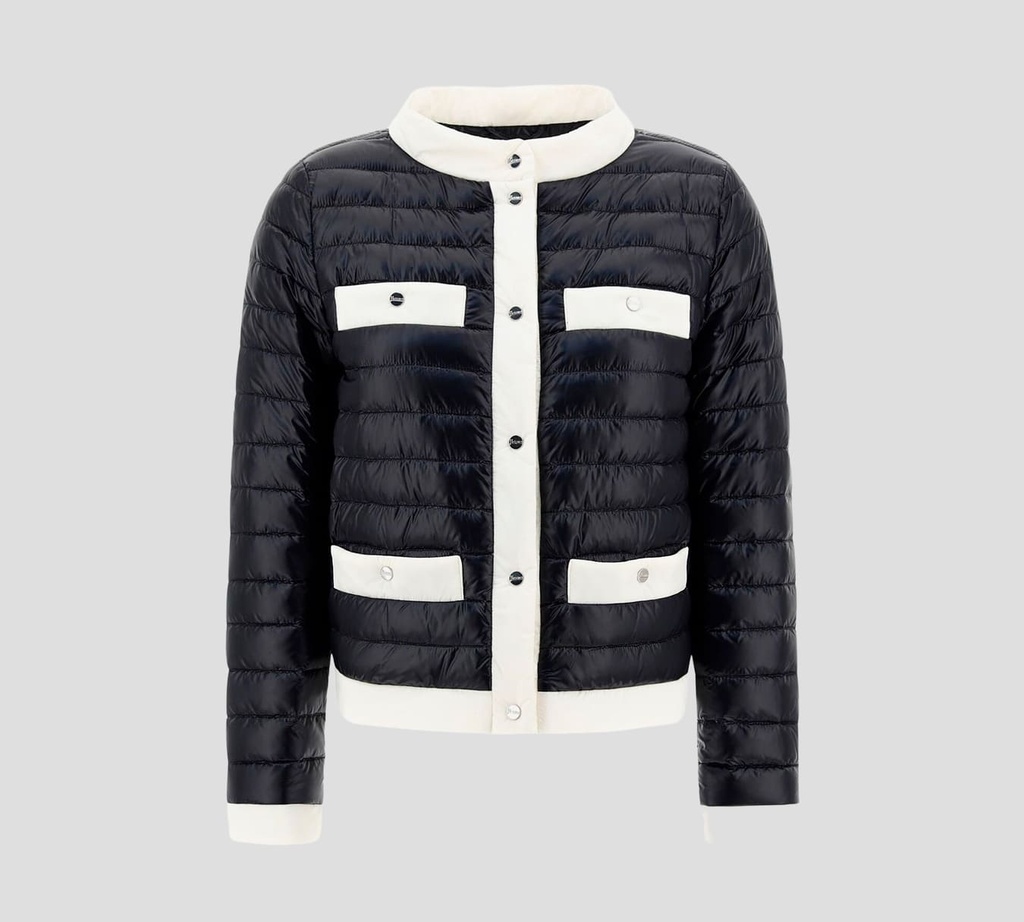 Herno - CHAQUETA PUFFER LIGERA ESTILO TWEED