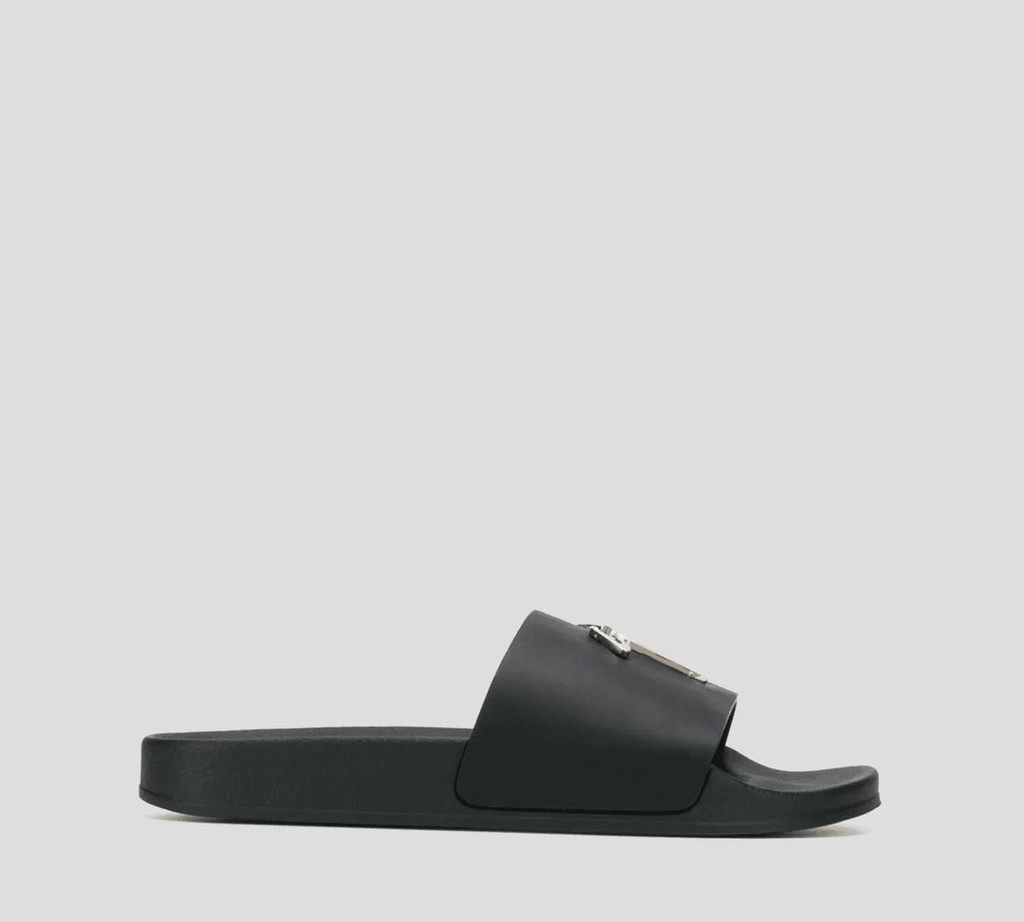 Giuseppe Zanotti - CHOLAS EN GOMA MATE CON LOGO EN PLATA