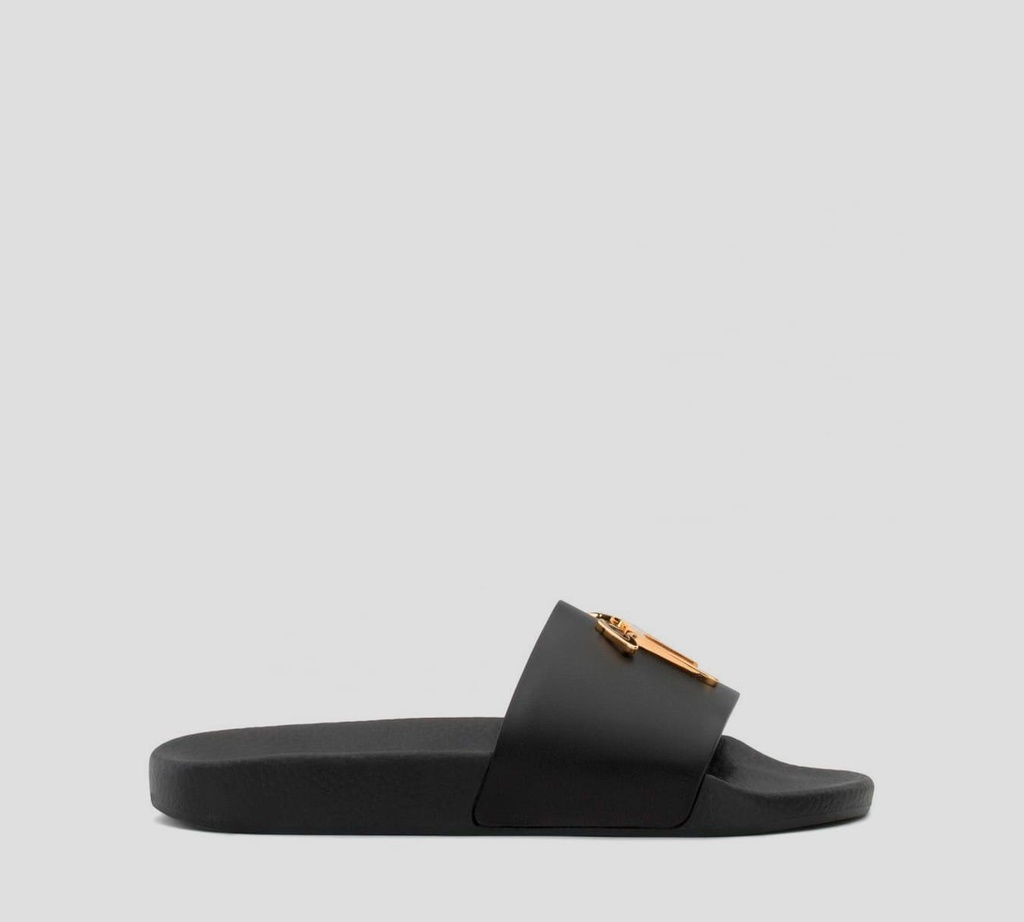 Giuseppe Zanotti - CHOLAS PLAYERAS NEW LABURELA UNICOLOR CON LOGO METÁLICO