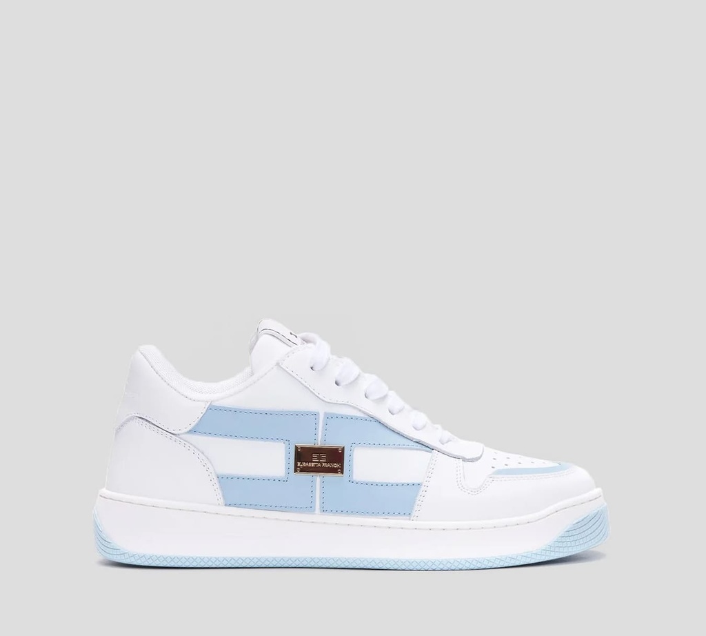 Elisabetta Franchi - SNEAKERS CON PLACA METÁLICA AL LATERAL